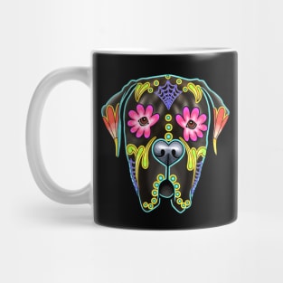 Mastiff in Brindle - Day of the Dead Sugar Skull Dog Mug